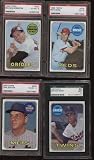 1969 Topps Baseball Card Lot 4 Different HOFERS PSA - MLB Baseball Cards