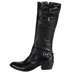 Olivia Lederstiefel 112 Nero , Größe:38