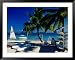 Sail Boats and Crafts for Rent on Beach, Flic En Flac, Mauritius Lonely Planet Collection Framed Art Poster Print by Jean-Bernard Carillet, 49x39
