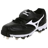  : Mizuno Men's 9-Spike Vintage Low G5 Cleat,Black/White,7.5 M