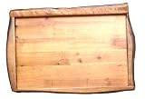 Log Wood Large Tray With Bark 19 1/4 x 12 3/4 x 2