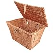 Summit Wicker Front Handlebar Bike Basket with Lid - 300-893