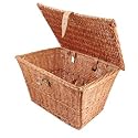 Summit Wicker Front Handlebar Bike Basket with Lid - 300-893
