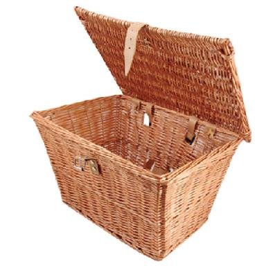 Buy Summit Wicker Front Handlebar Bike Basket with Lid - 300-893 by Summit