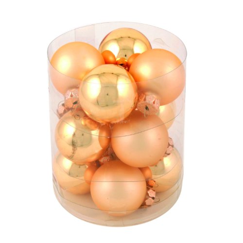 Riffelmacher 25012 - Glaskugel, 6 cm, 12 St&uuml;ck, gold Preisvergleich