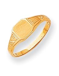 14K Gold Childs Signet Ring