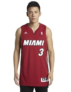 NBA Miami Heat Dwayne Wade Swingman Jersey, Red, Medium