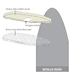 One Piece Ironing Board Cover & Pad Moderate Usage (54x15in17) in Silver by Polder Home Tools