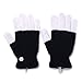 LED Gloves Flashing Finger Lighting Gloves with 6 Modes for Clubbing, Rave, Birthday, EDM, Disco, and Dubstep Party by Swiftrans(TM) (Black Whole Fingers 6 Modes)