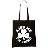 Kiss Me I'm Irish (White) Organic Fashion Tote