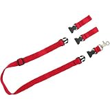 The Buddy System - Hands Free Leash - Regular Dog System - Red Extra Buddy