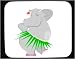 Mouse Pad with hippopotamus, dancer, hippo, dance