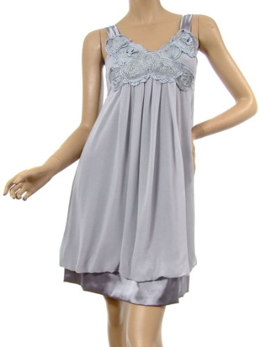 Ever Pretty Flower Knitted BNWT Sexy V-neck Chiffon Short Casual Dress 08801