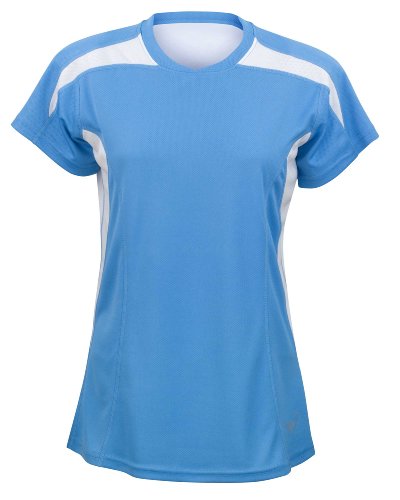 Time To Run Women's Velocity Short Sleeve Running T Shirt Top Size 10 Ethereal/White
