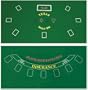 Da Vinci 2-Sided 36-Inch x 72-Inch Texas Holdem & Blackjack Casino Felt Layout