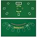 Da Vinci 2-Sided 36-Inch x 72-Inch Texas Holdem & Blackjack Casino Felt Layout
