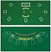 Da Vinci 2-Sided 36-Inch x 72-Inch Texas Holdem & Blackjack Casino Felt Layout