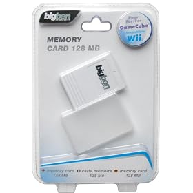 Carte M�moire 128 Mo pour Game Cube et Nintendo Wii