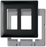 Pass & Seymour #SWP262BKBPCC10 Black 2G Plastic Wall Plate