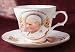 c1982 commemorative cup and saucer Visit of Pope John Paul II