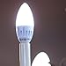 Kobi Electric K8L7 6-watt = 45-Watt Straight Tip Candle LED 5000K Cool White Indoor Candelabra Light Bulb, Dimmable
