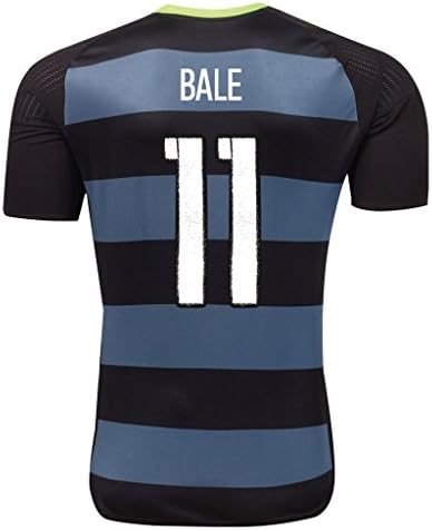 #11 Bale Black Away Match Soccer Adult EURO 2016 Jersey