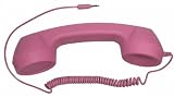 Retro Telefonh&ouml;rer mit 3,5mm Klinken-Stecker, rosa