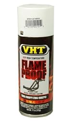 VHT Flat White Aerosol Spray Flameproof Very High Temp Coat