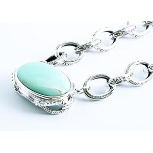 Barse Sterling Silver Chrysophase Necklace Barse Sterling Silver Chrysophase Necklace