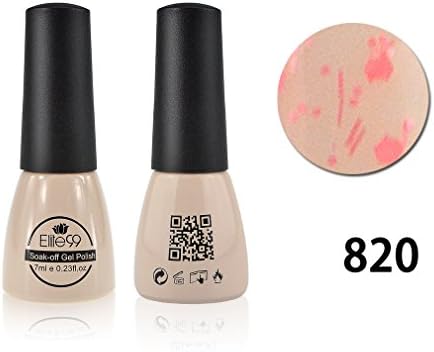 Qimisi Gelpolish Soak-Off UV LED Gel Polish Nail Art New Bling Colours Manicure Lacquer 7ml Glitter Ivory