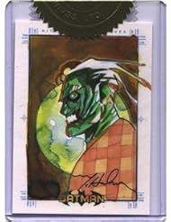 Entertainment Memorabilia: Batman Archives Sketch Card by Mark McHaley of Two Face Evil Side - Rittenhouse