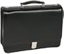 McKleinUSA River North 43555 I Series Full Grain Cashmere Napa Leather Triple Compartment Briefcase (Black)