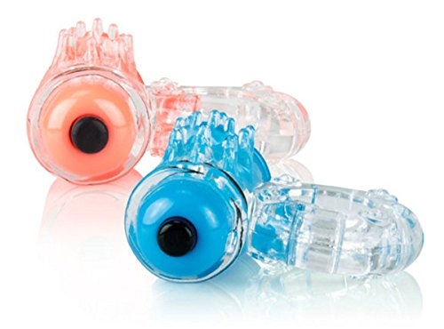 3-speed Plus Pulse Power Stretchy and Snug Erection-enhancing Cock Ring and Extended Pleasure Ticklers for Her for Amazing Clitoral Stimulation. (Ships in Assorted Colours Orange and Blue) Couples Toy Sex Toy!