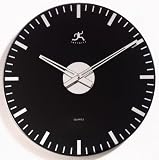Infinity Instruments Black Night - Mirrored Glass Wall Clock