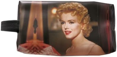 Marilyn Monroe Coin Change Lipstick Small Makeup Cosmetic Bag Zipper Closure PVC 7"x4"x2.5" - Romantic look