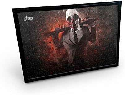 NEZY Payday Action Game 120 Pieces Jigsaw Puzzle with Table Photo Picture Home Decor Frame (11.4" x 7.9") - PUZPAY05