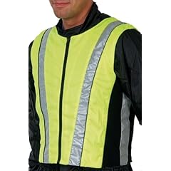 CT Warnweste "Shiny" Gr. L-XL mit fluoreszierendem Gelb - zum Tragen �ber jede Textil- oder Lederjacke