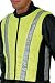 Zum Tragen &uuml;ber jede Textil- oder Lederjacke, hohe Sicherheit durch den gro&szlig;fl&auml;chigen Einsatz von fluoreszierendem Gelb und silbernen Sicherheitsstreifen, k&ouml;rpernahe Passform durch die Verwendung elastischer Materialien, luftdurchl&auml;ssiges Meshgewebe innen. neongelb/schwarz