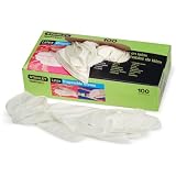 Buy Stanley Hand Helpers Disposable Latex Gloves, Lightly Powdered, One Size Fits All... by Stanley