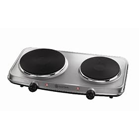 Russell Hobbs 15199 Stainless Steel 2 Plate Mini Hob