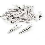 Water & Wood 25 Pcs Metal Insulated Alligator Clips Test Lead Crocodile Clamps