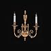 2 Light Wall Sconce. A Historical Brass Collection . (2302-PB)
