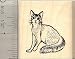 abyssinian2  - Somali Cat Rubber Stamp