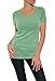 Women’s Velvet Vintage S/S Tee Shirt in Green