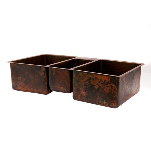 42 Copper Hammered Triple Rubbed Bronze