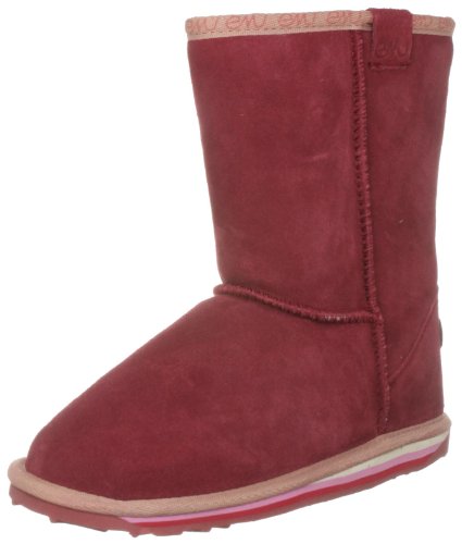 Emu Wallaby Lo Fade K10123, Mädchen Stiefel, Rot (berry), EU 28 (US 11)