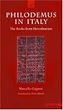 Philodemus in Italy: The Books from Herculaneum (Body, in Theory)