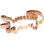 Old River Road Alligator Shape Cookie Cutter, Copper