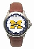 Michigan Wolverines Rookie Leather Men's Watch