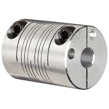 Ruland PCR Clamping Beam Coupling, Polished Aluminum, Inch
